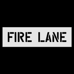 Fire Lane 4" Maxi Stencil
